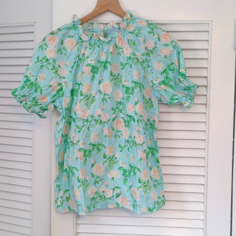 Hill House Kit Top in Blue Roses🤍🌱